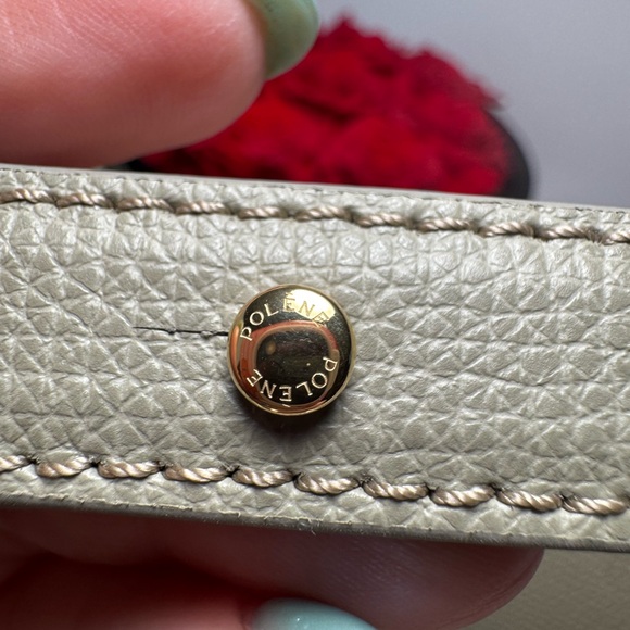 SOLD Polène Numéro Dix Textured Taupe Crossbody/Shoulder Bag - Picture 13 of 16